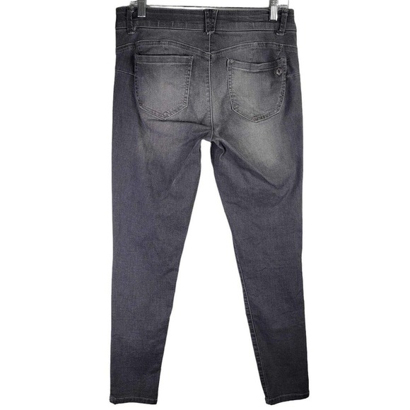 Democracy Jeans Skinny Ab Solution Flex Women's Size 8 Gray Mid Rise - Picture 3 of 11